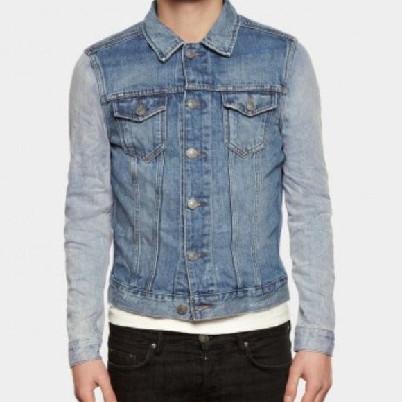 AllSaints Aya Ombe Japanese Denim JacketIndigo L